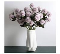 MEVZHH Artificial Flowers,Artificial Hydrangea Dandelion Bunch Liviroom Table Floral Decoration Fakeoffice Wflower Arrangement Romantic and Beautiful Fake Flowers/Purple