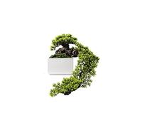 MEVZHH Artificial Flowers,Artificial Plants Artificial Bonsai Tree Ornaments Imitation Marble Pattern Simulation Welcome Pine Bonsai for The Room Office Entrance Hallway Simulation Tree/a