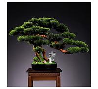 MEVZHH Artificial Flowers Artificial Plants Artificial Simulation Tree Bonsai Indoor Fake Plant Chinese Potted Artificial Sthandmade Ceramic Portrait Desktop Decoration Simulation Tree/C25.59X12.99X18