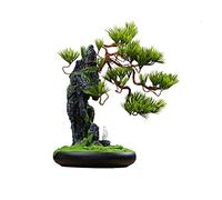 MEVZHH Artificial Flowers,Artificial Plants Artificial Tree Bonsai Chinese Landscasimulation Bonsai White Ceramic Portrait Imitation Cliff and Branches Fake Green Plants in the Liviroom Simulation Tre