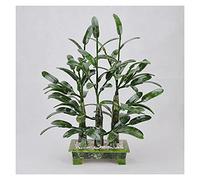 MEVZHH Artificial Flowers,Artificial Plants Natural Jade Bonsai Wealthy and Jade Ornaments Bonsai for Home Office Shop Zen Decoration Decor （Reported Safety） Simulation Tree