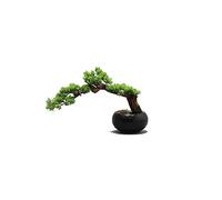 MEVZHH Artificial Flowers,Artificial Plants Simulation Tree Potted Ornaments Liviroom Desktop Art Bonsai Artificial Green Plants Zen Micro Landscaornaments Simulation Tree/Green/F