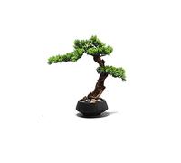 MEVZHH Artificial Flowers,Artificial Plants Simulation Tree Potted Ornaments Liviroom Desktop Art Bonsai Artificial Green Plants Zen Micro Landscaornaments Simulation Tree/Green/E