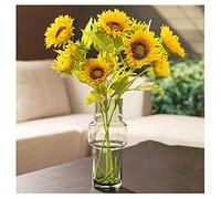 MEVZHH Artificial Plants Artificial Flowers,Artificialsunflower Bouquetnishings Liviroom Floor Fakevase Dry Bouquet Decoration Suitable for Balcony Dinitable Corridor Fake Flowers