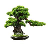 MEVZHH Artificial Plants,Artificial Tree in Ceramic Pot Fake Plant Decoration Zen Garden Decor Artificial Bonsai Tree for Home Decorindoor, Desktop Display, 23.6 X 19.7 X 11 Inches Simulation Tree