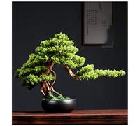 MEVZHH Artificial Plants Welcome to The Real New Liviroom Hotel Home Jewelry Green Plant Pot Potted Soft Root Carvibiser Plant Decoration Ornaments Simulation Tree/C