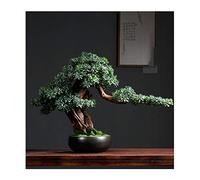 MEVZHH Artificial Plants Welcome to The Real New Liviroom Hotel Home Jewelry Green Plant Pot Potted Soft Root Carvibiser Plant Decoration Ornaments Simulation Tree/B