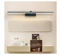 MEVZHH Bath Mirrorps,Simple 41/60/80/100/120Cm Mirror Front Lights,Nordic Postmodern Aluminum Silichotel Black Waterproof Dresser Makeup Lostripp Wall Light/Warm Light/120Cm
