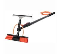 MEVZHH Brushes,Water Fed Pole Kit, 30Ft Length Water Fed Brush W/Squeegee, 9M Water Fed Cleanisystem, 2-in-1 Aluminum Outdoor Window Cleaner, Cleanitool for Solar Panelcleanirod,9M/9M