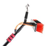 MEVZHH Brusheswater Powered Brush, 3 in 1 Cleanitool for Indoor/Outdoor Tall, Water Powered Pole Kit with Glass Spatula,7.2 M/23.6 Ft/10.8 M/35.4 Ft