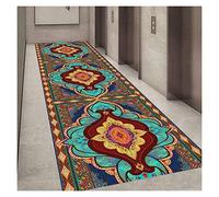 MEVZHH Carpets,Flyife Runner Rug Hall Carpet, Green Modern 3D Non Slip Area Rugs Floor Protector with Border Washable for Doorway, Balcony, Pile 0.6Cm Children's Room Pads/A/0.8 X 2M/a/1.2 * 5M