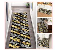 MEVZHH Carpets,Runner Rug Carpet for Hallway,Leaves Pattern Room Decor Non-Slip Soft Edgithin Low Pile for Kitchen,Balcony/A/1.2 X 6M/a/0.8 * 8M