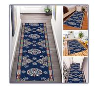 MEVZHH Carpets,Runner Rugs for Hallway Carpet,Washable Non-Slip Pad Bordered Thin Low Pile for Hard Flokitchen Bedroom Doorway Decoration/A/1.2 X 5M/a/1.4 * 4M