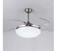 MEVZHH Ceilifans Withps,Led Stealth Ceilifan Light Bedroom Liviroom Diniroom Home Fan Light with Remote Control/42 inch