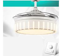 MEVZHH Ceilifans Withps,Liviroom Diniroom Bedroom Home Simple Modern Led Fan Modernmalist Fashion Joy Motor Quality Assurance,42, Led Dimming/White/Wall Control