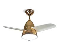 MEVZHH Ceilifans Withps,Modern Silence Ceilifan with 3 Color Temperature 20W Led,3 X PVC Blades Restaurant Bedroom Study Child Room Fan with Remote Control/French D