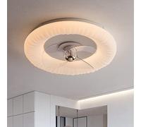 MEVZHH Ceilifans Withps,Remote Silent 50Cm Ceilifans Withp Led Cloud 6 Speed Reversible Motor, for Bedroom Kids Room/White/E