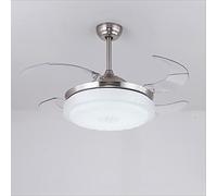 MEVZHH Ceilifans Withps,Silent Stealth Fan Light Acrylic Led Ceilifan Light with Remote Control for Liviroom Bedroom