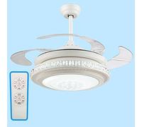 MEVZHH Ceilifansps,Restaurant Stealth Ceilifan Lights Liviroom Remote Control Fanp Bedroom Simple Householdps Fan Core Mute Modernmalist Style/Remote Control