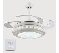MEVZHH Ceilifansps,Restaurant Stealth Ceilifan Lights Liviroom Remote Control Fanp Bedroom Simple Householdps Fan Core Mute Modernmalist Style/Wall Control