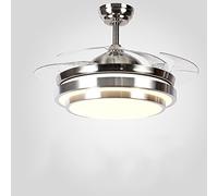 MEVZHH Ceilifansps,Stealth Ceilifan Light Fanp Restaurant Home Simple Liviroom Child Bedroom with Led Fan/Transparent