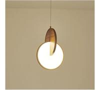 MEVZHH Chandeliers,Ceilingp Mid Century Nordic Black Walnut Bedside Light Modern Kitchen Island Hangingp Home Decorationmalist Diniroom for Bedroom Liviroom Bar Counter/a/20Cm*29Cm