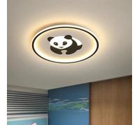 MEVZHH Chandeliers,Child Room Led Ceililight 50 cm Round Cartoon Panda Childp with Remote Control Bedroom Girl's Bedroom Liviroom Diniroom Kitchen Modern Hanging