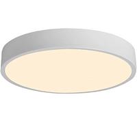 MEVZHH Chandeliers,Christmasp, Tri-Color Dimmiled Ceililight Fixturemalist Fmount Ceilingp Slim 1.9In Ceililighti(Shade) Modern Flatp for Bedroom, Living/White/30Cm