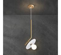 MEVZHH Chandeliers,Light with White Marbleadjustable Height E27 1-Light Ceilifixture for Kitchen Island and Modern Home Decor