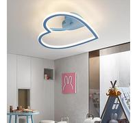 MEVZHH Chandeliers,Modern Azure Heart Ceililight for Child Room with Remote Control Princess Bedroom Liviroom Boys Girls Bedroom Ledpensionmalist Lighti45Cm