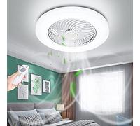MEVZHH Chandeliers,Modern Led Ceilifan with Lighti72W Ceilifan Lights with Remote Control Mute Fanp Metal Acrylic Bedroom Liviroom Restaurant White Fan Light