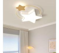 MEVZHH Chandeliers,Wooden Star Ceililight 45 cm Round Ceililight Led Yellowish Childp with Remote Control Child Room Boys Girls Room Bedroom Liviroom Diniroom