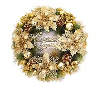 MEVZHH Christmas Wreaths for Front Door Christmas Wreath Autumn and Door Hangiwreathd Artificial Wreath Home Door and Window Decoration Wreaths/D/50Cm