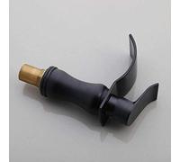 MEVZHH Faucet Oil Rubbed Bronze Black Basin Sink Bathroom Single Handle Faucet Deck Mounted Cold and Hot Mixer Waterfall Tap