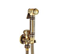 MEVZHH Faucets,Faucet Toilet Hand Held Bidet Spray Kit with Brass Shut Off Valve European Style All Bronze Spray Gbidet Mop Pool Toilet Flusher Present