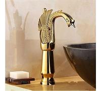 MEVZHH Faucets,The New European Styleque All Classic High Grade Cold Heat Faucet Modern Waterfall Basin Sink Mixer Tap Chrome Bathroom Lever Water-Tap/High Present
