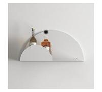 MEVZHH Floatishelves,Floatiwall Shelves Metal Easy Mount Decoshelvifor Bathroom Kitchen Liviroom Stylish Wall Art Display for Home Decor & Nization/White 1Pcs/ Size