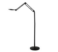 MEVZHH Floorps,Led Floorps,Daylight Bright Full Spectrum Magnifier Lights Glass Lens Height Adjustablep for Readitasks Process Lightiblack Standilight