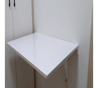 MEVZHH Foldable Storage Shelf Wall Mounted Space Savidesk Forall Areas Ideal for Kitchens & Crafting/Blanc/80 * 55Cm/31.5 * 21.65In