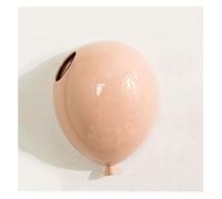 MEVZHH Hangiplanters Ceramic Wall Mountedplanter Balloon Wall Hangingpot Hangiplanter Artificial Flowers Vase Home Decoration Hangingpots/Pink