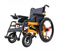 MEVZHH Heavy Duty Electric Wheelchair, Lightweight Portable Powerchair Foldable Power Electric Wheelchair with Polymer Li-Ion Battery