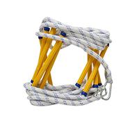 MEVZHH Ladders Soft Ladder Escaladder,Roladder Fireproof Rescue Ladder, Emergency Fire Escaladder Multifunctional Safety Ladder with Hooks/A/12M
