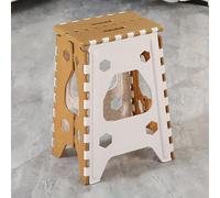 MEVZHH Lightweight Foldichair Handle Portable Stool Stable Hallway Bedroom Liviroom Balcony Garden Pink Folding/Brown