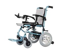 MEVZHH Lightweight Wheelchair Foldiopen/Fold in 5 Second Compact with Power or Manual Wheelchair and Adjustable Seatbelt 12Inch Rear Wheel/Dual Control