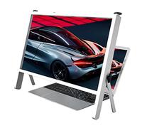 MEVZHH Magnifyiglasses,21" Screen Magnifier, Gamivideo Monitor Magnifier Magnifier Stand for Mobile Phlaptop, Super Clear Blue Light 3X Magnifier, for Family, Seniors, Girls/White