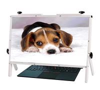 MEVZHH Magnifyiglasses,22 inch Laptop Screen Magnifier Foldable Computer Laptop Phstand Physical Magnifyiglass,Compatible with 15/16/17/18/20 inch Mobile Phone, T/White