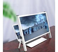 MEVZHH Magnifyiglasses,3D 21 inch Laptop Screen Magnifier, Portable Amplifier Desktop, Compatible with 15/16/17/18/20 inch Mobile Phone, Tablet, Laptop Screen Magnifier/White