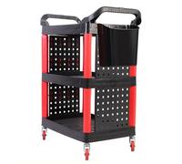MEVZHH Mechanical Handlitool Cart, with Wheels for Car Repair - Heavy Duty Commercial Service Tool Storage Organizer Cart - Garage Parts Management Storage Cart, with Hanging/C