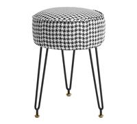MEVZHH Multi Functional Pu Leather Makeup Stool with Storage Space, Shoe Weastool, Home Sofa Chair, Footdal Suitable for Bedroom/Liviroom/Dressiroom/Makeup Area/Pied-De-Poule/Without Store