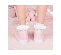 MEVZHH Sweet Socks,Harajuku Cotton Thin Section Angel Wings Love Decoration Socksgirls Student Princess Socks,Women/White/Size